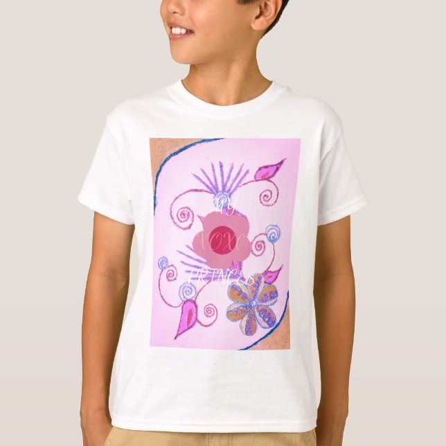 Min lilla prinsessa: Baby Rosa Vector Inspirationa T-shirt (Framsida)