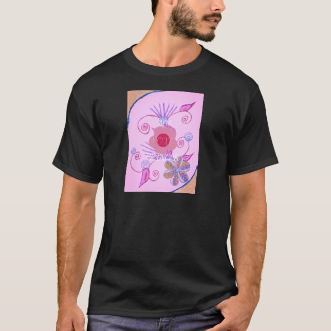 Min lilla prinsessa: Baby Rosa Vector Inspirationa Tee (Framsida)