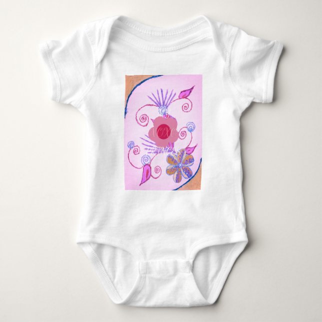Min lilla prinsessa: Baby Rosa Vector Inspirationa Tee Shirt (Framsida)