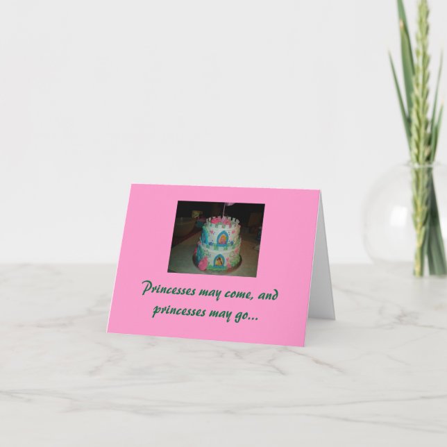 Min lilla prinsessa, Grattis på födelsedagen Kort (Framsida)