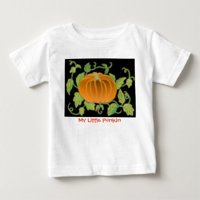 Min lilla Punkin Infant Långärmad Tee Shirt (Framsida)
