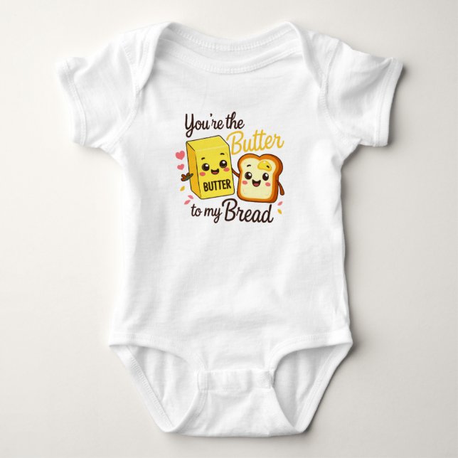 Min lilla smör & bröd baby grow t shirt (Framsida)