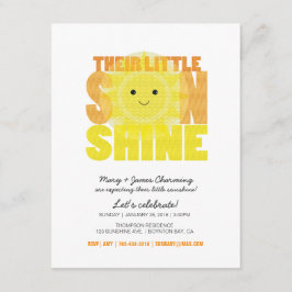 Min lilla solskeninbjudan BABY SHOWER Inbjudningar