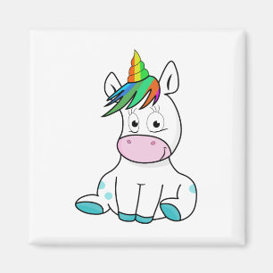 Min lilla söta enhörning magnet