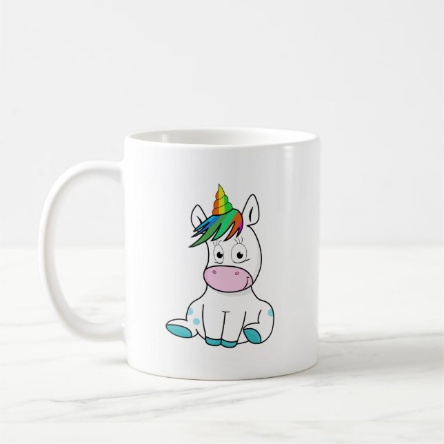 Min lilla söta Unicorn Kaffemugg (Vänster)