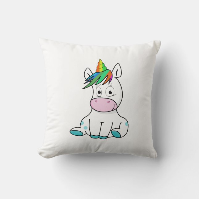 Min lilla söta Unicorn Kudde (Framsida)