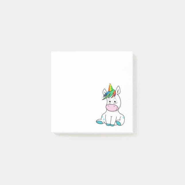 Min lilla söta Unicorn Post-it Block (Framsida)