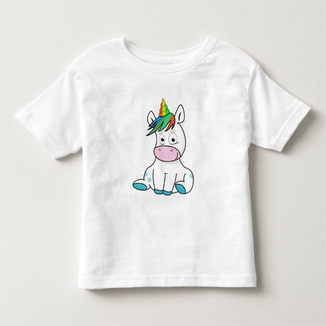 Min lilla söta Unicorn T Shirt (Framsida)
