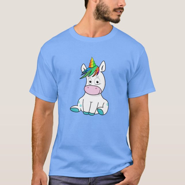 Min lilla söta Unicorn T Shirt (Framsida)