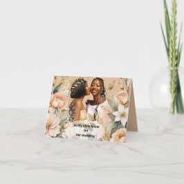 Min lilla syster-Bröllopsdag Kort