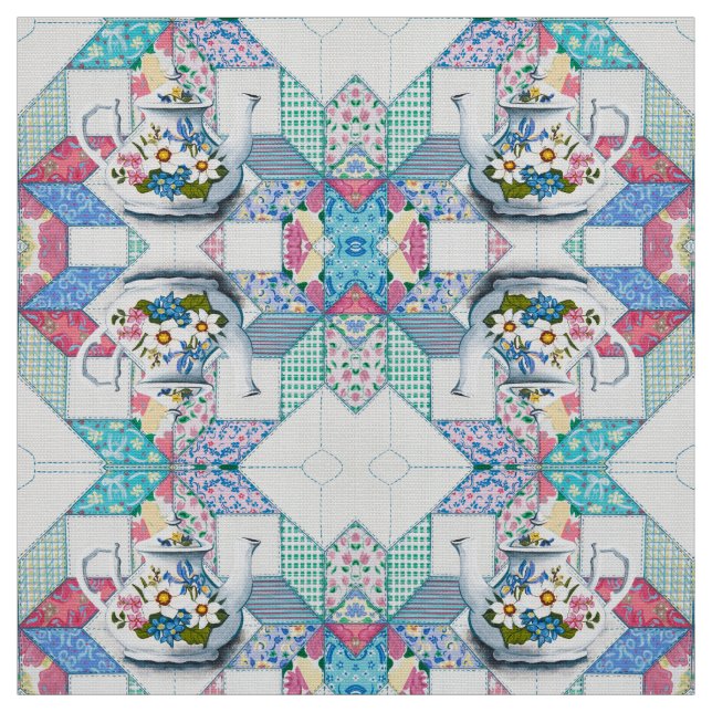 Min lilla Tekanna Tyg (Provkarta)