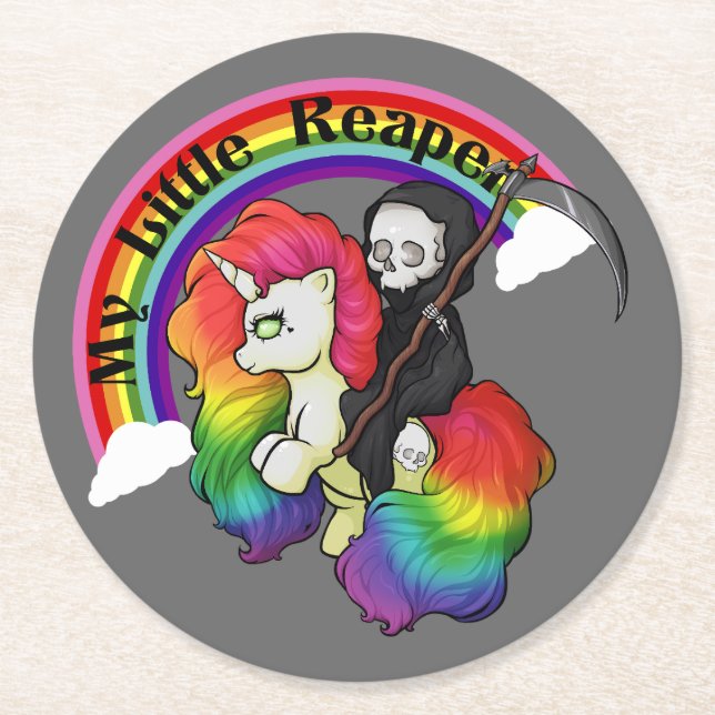 Min lilla tidning underlägg papper rund (Framsidan)