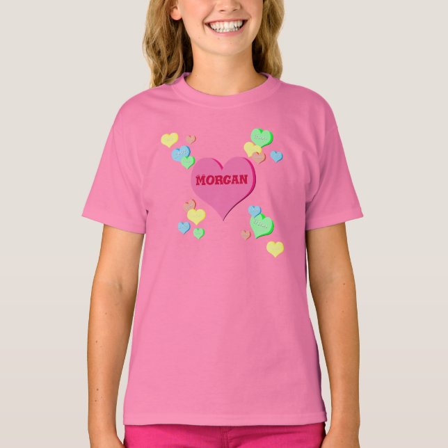 Min lilla Valentine T-shirt (Framsida)