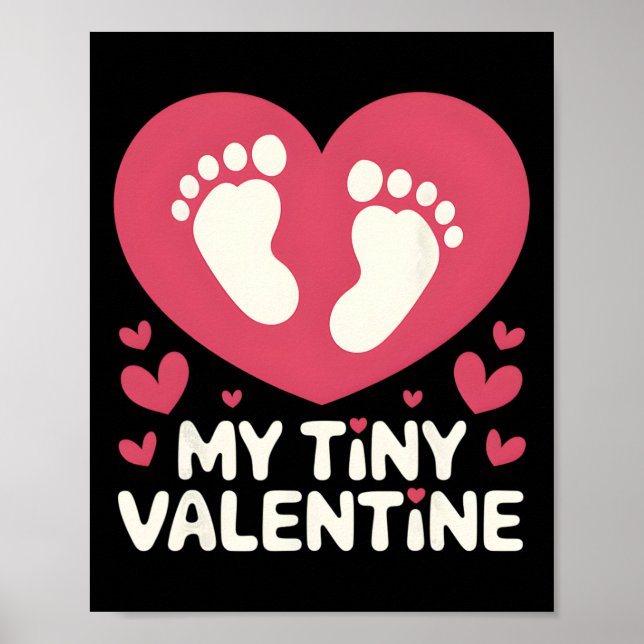 Min lilla Valentines graviditetsmeddelande  Poster (Framsidan)