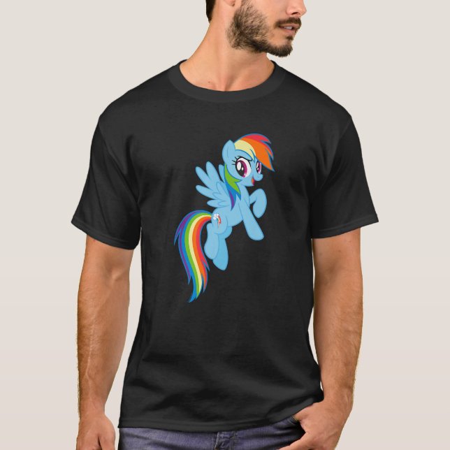 Min lilla Vänskap är Magic Big Rainbow Das T Shirt (Framsida)