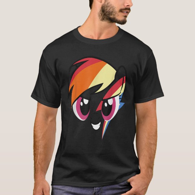 Min lilla Vänskap är Magic Rainbow Dash Bi T Shirt (Framsida)