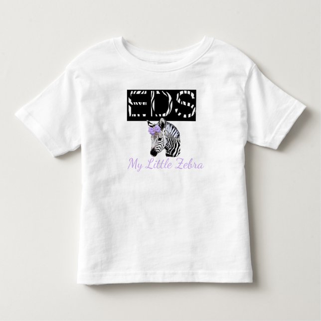 Min lilla Zebra EDS Ehler-Danlos Sydrome Shirt T Shirt (Framsida)