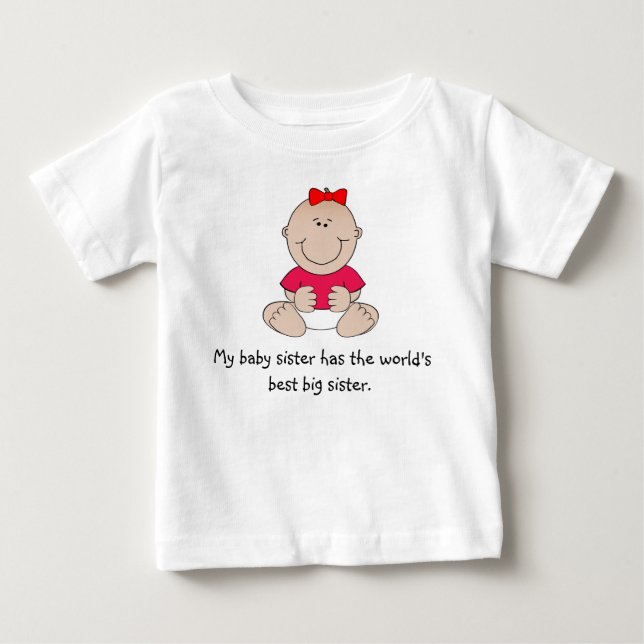 "Min lillasyster" T-shirt (Framsida)