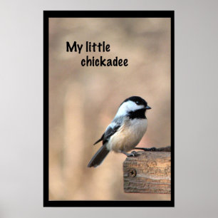 Min lite chickadee poster