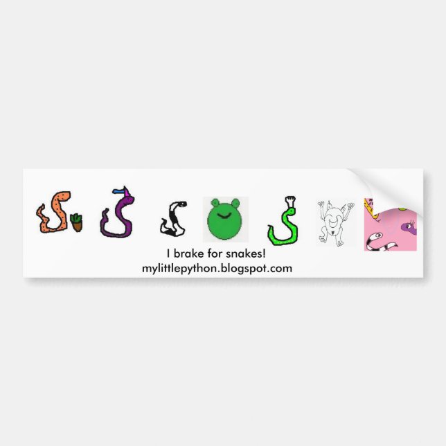 Min lite pytonormbildekal bildekal (Framsidan)