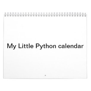 Min lite pytonormkalender kalender