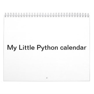 Min lite pytonormkalender kalender