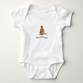 Min litteratur Kangaroo Bodykostdräkt Baby T Shirt