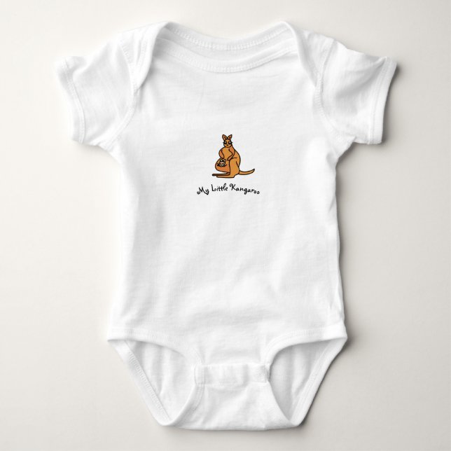 Min litteratur Kangaroo Bodykostdräkt Baby T Shirt (Framsida)