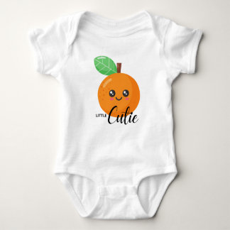 Min LITTLE Cutie Clementine Orange Baby T Shirt