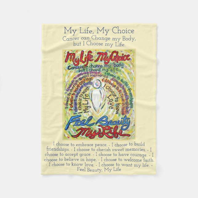 Min livs-valscancer - Angel Soft Fleece Blankets (Framsidan)