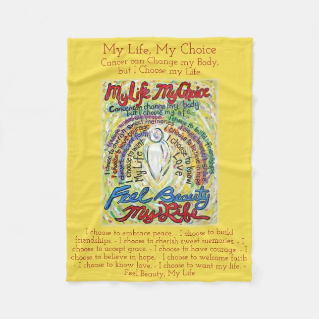 Min livs-valscancer - Angel Soft Fleece Blankets (Framsidan)