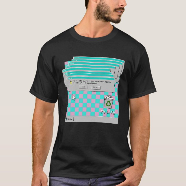Min livstid och Ledsen i 90-årsåldern T Shirt (Framsida)