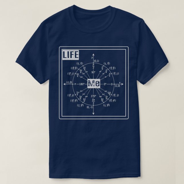 Min livstidsmatta utformar liv och matematik och m t shirt (Design framsida)