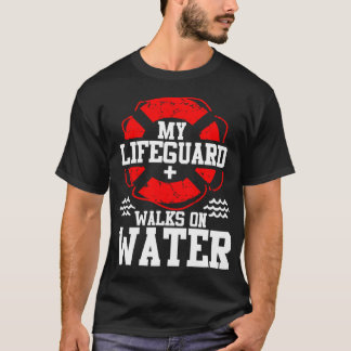 Min livvakt går på vatten kristen Jesus Rol f T Shirt