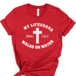 Min livvakt Walked på Vatten Shirt, Christian T Shirt