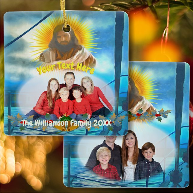 Min ljusfamilj 0916 julgransprydnad keramik (Skapare uppladdad)