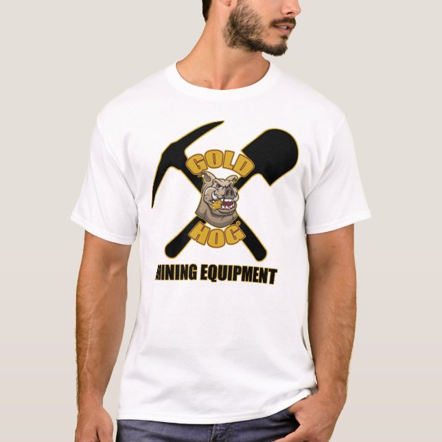 Min logotyp grundläggande T för guld- Hog Tee Shirt (Framsida)