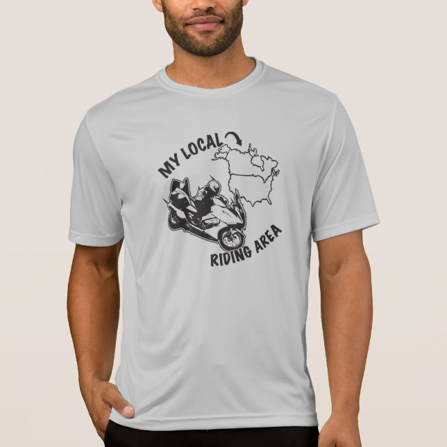 Min lokal som rider område - den statliga t-shirt (Framsida)