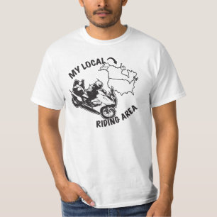 Min lokal som rider område - jag har varit tee shirt