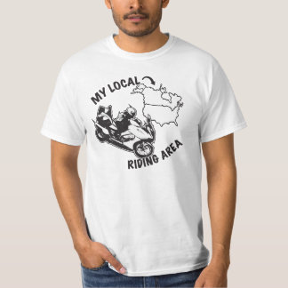 Min lokal som rider område - jag har varit tee shirt