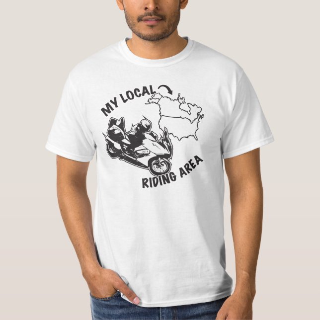 Min lokal som rider område - jag har varit tee shirt (Framsida)