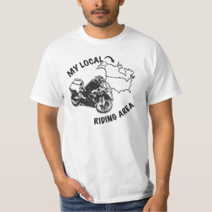 Min lokalADV som rider område - jag har varit T-shirt