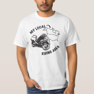 Min lokalADV som rider område - jag har varit T-shirt