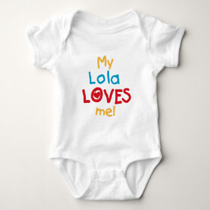 Min Lola älskar mig T-tröja och gåvor Tee Shirt