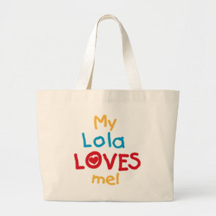 Min Lola Kärlek Me T-shirts och presenter Jumbo Tygkasse
