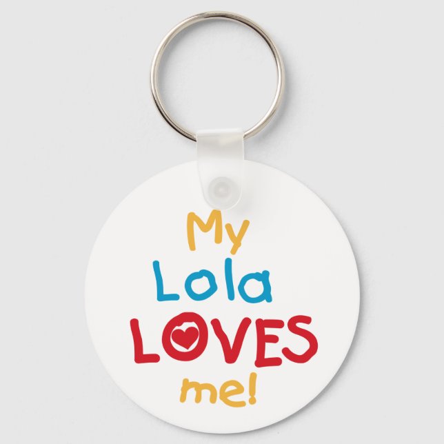 Min Lola Kärlek Me T-shirts och presenter Nyckelring (Framsida)