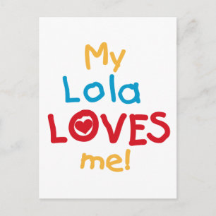 Min Lola Kärlek Me T-shirts och presenter Vykort