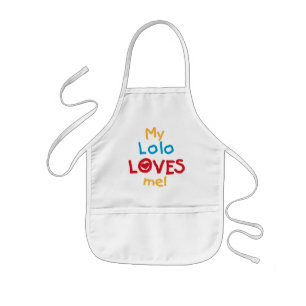 Min Lolo Kärlek Me T-shirts och presenter Barnförkläde