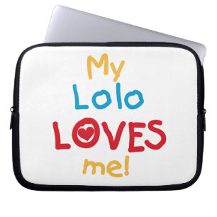 Min Lolo Kärlek Me T-shirts och presenter Laptop Sleeve