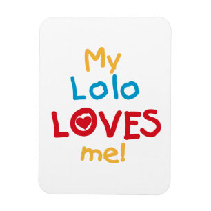 Min Lolo Kärlek Me T-shirts och presenter Magnet